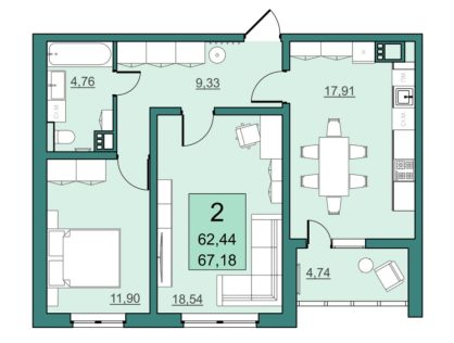 продажа, квартира, Академика Семёнова ул, 21, Саратов